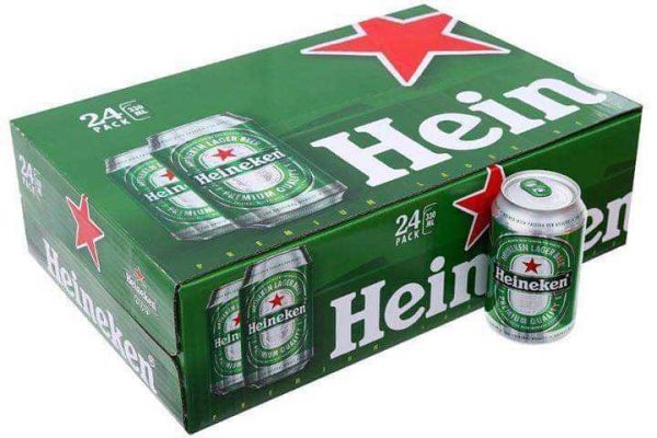 Heineken Lager Beer 24 x 330ml Cans