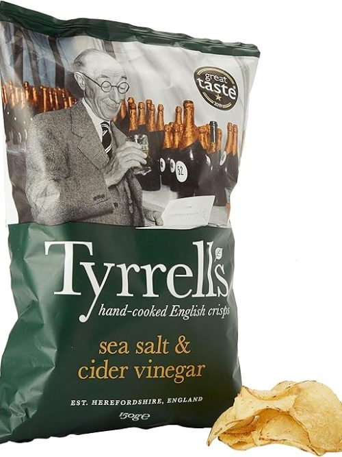 Tyrrells Sea Salt & Cider Vinegar Crisps 150g
