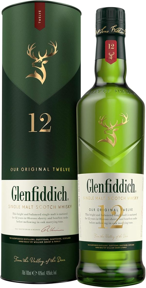 Glenfiddich 12 Year Single Malt Scotch 700ml