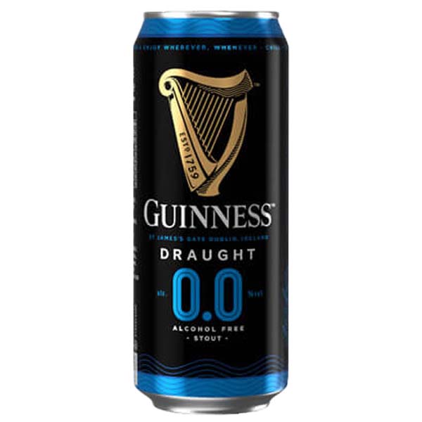 Guinness 0.0 Non-Alcoholic Stout 24 x 440ml Cans