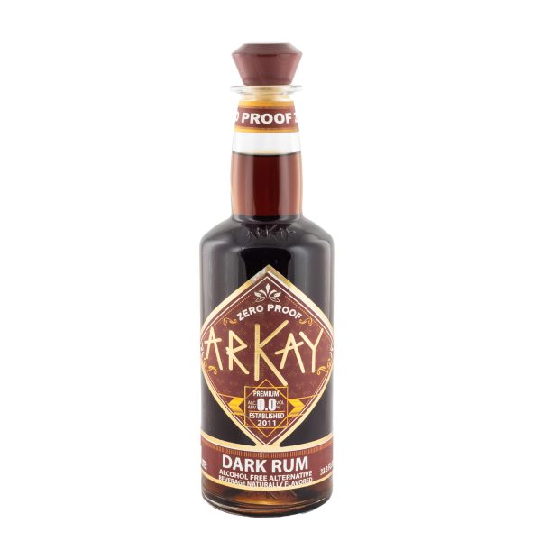 Arkay Zero Proof Dark Rum Alternative Alcohol Free 33.3 FL OZ / 1 Liter