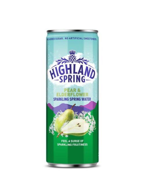 Highland Spring Sparkling Water 24 x 330ml Cans