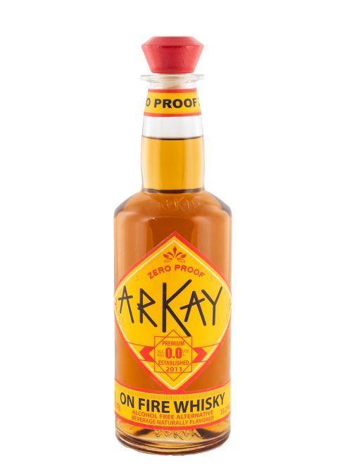 Arkay Zero Proof On Fire Whiskey Alternative 33.3 FL OZ / 1 Liter